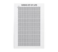SUIOPPYUW Ilumina la pared de forma dinámica y muestra el progreso de la vida forma creativa. Calendario semanas vida. Arte pared. Póster semanal. El póster tiene su propia decoración