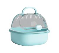 SUIOPPYUW Jaula portátil de Viaje para hámsteres Enanos, Hurones, erizos y Chinchillas. Compacta para Disfrutar de Actividades al Aire Libre en Cualquier Momento y Lugar, Azul, 20x18x16cm