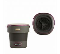 SUIOPPYUW Lavadora compacta y ligera para,13L negro-morado | Lavadora compacta y ligera para dormitorios universitarios.