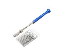 SUIOPPYUW Micro brocas helicoidales, tornillo de banco, Kit de herramientas Manual preciso, diseño antideslizante, resina para carpintería, llavero de Para madera de plástico artesanal, Tipo 2