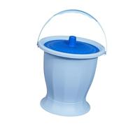 SUIOPPYUW Orinal portátil con tapa, urinario, jarra para orina nocturna y asa, excelente opción para pacientes mayores, orinal, cubeta, botella, Azul Sin Anillo