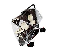 SUIOPPYUW Paraguas para cochecito de bebé, cochecito doble, cubierta de lluvia transparente, impermeable Universal a prueba de polvo y viento para gemelos