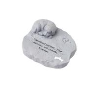 SUIOPPYUW Piedras conmemorativas para Mascotas, Piedras de jardín Impermeables para Exteriores, parterres, Porche, Perro