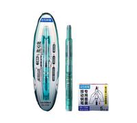 SUIOPPYUW Pluma estilográfica retráctil Pilot para una experiencia de escritura suave Writech Clictek pluma estilográfica retráctil Pilot, verder, Azul borrable 1+5
