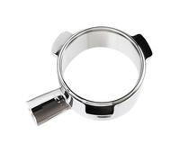 SUIOPPYUW Portafiltro de 54 mm, de acero inoxidable, compatible con cafeteras populares. Mejora el sabor y el aroma. Portafiltro de 54 mm sin fondo.