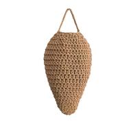 SUIOPPYUW Señuelo de nido de avispas ganchillo grande, decoración avispas artificiales e instalación, ideal para jardines, parques y, Marrón claro