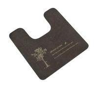 SUIOPPYUW Tapete de Inodoro Rectangular en Forma de U, tapete para Inodoro, Antideslizante a Prueba de Polvo, Accesorio Decorativo para el hogar, para baño, Antideslizante con
