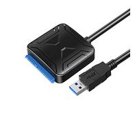 SUIOPPYUW USB 3,0 a SATA 5Gbps Disco Adaptador de Disco HDD SSD Conector Cable de Datos Ordenador Externo portátil hogar Oficina, USB 3.0