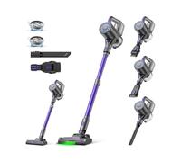 Suirviz U8 Aspiradora sin Cable,40KPa/35 Min,Escoba Eléctrica Inalámbrica con Luz Verde,Aspirador de Mano Potente Ideal para Mascotas,Suelos y Alfombras