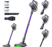 Suirviz U8 Aspiradora sin Cable, 40KPa/35 Mins, Aspiradora Escoba sin Cable con Luz Verde, Aspirador de Mano Aspirador Escoba Inalámbrica Vertical Potente Ideal para Pelo de Mascota/Alfombra/Suelo