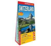 Suisse 1/350.000 (carte grand format laminée). Switzerland (Carte Laminée Routière et Tour)