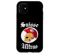 Suisse Ultras Mohawk Skull Swiss Sport Supporter Switzerland Carcasa para iPhone 11