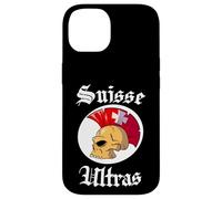 Suisse Ultras Mohawk Skull Swiss Sport Supporter Switzerland Carcasa para iPhone 14