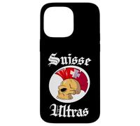 Suisse Ultras Mohawk Skull Swiss Sport Supporter Switzerland Carcasa para iPhone 14 Pro MAX