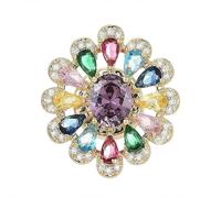 Suit Coat Safety Pin Retro Versatile Fixed Brooch Flower