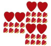 Suit Decorative Valentine Love Heart Hat Clothing Lapel Shawl Brooch Pin Red Zinc