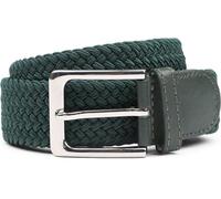 Suitable Cinturón trenzado Verde oscuro - Hombres - Ropa -, verde, 105 cm