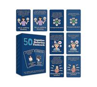 suitable for cbt therapy 50 cognitive distortion flashcards for mental wellness exercises and depression relief