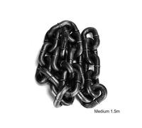 suitable for rolig dog leash simulation lifelike iron chain lightweight plastic lead for dog walks black