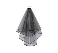 suitable for women's casual tulle veil with hair comb fixed ribbon wrap headdress for wedding prom dating