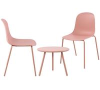 Suite de 2 plazas berdin plástico rosado 50x156x85 cm