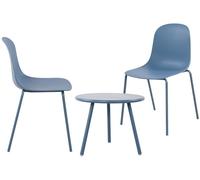 Suite de 2 plazas mindin plástico azul 60x166x85 cm