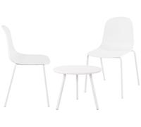 Suite de 2 plazas mindin plástico blanco 60x166x85 cm