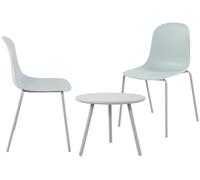 Suite de 2 plazas mindin plástico turquesa 60x166x85 cm