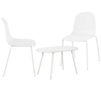 Suite de 2 plazas veldin plástico blanco 151x80x85 cm