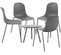Suite de 4 plazas berdin plástico gris oscuro 156x156x85 cm