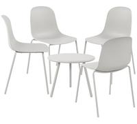 Suite de 4 plazas mindin plástico gris claro 166x166x85 cm