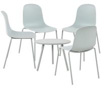 Suite de 4 plazas mindin plástico turquesa 166x166x85 cm