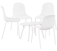 Suite de 4 plazas veldin plástico blanco 147x186x85 cm