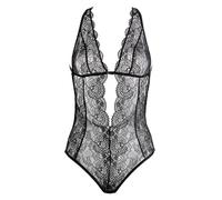 SUITE PRIVEE Body con abertura de encaje. Color Negro