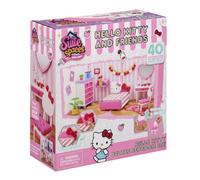 Suite Spaces Hello Kitty & Friends Hello Kitty Deluxe Dormitorio | Construye, decora, personaliza la habitación de la casa de muñecas | A partir de 6 años