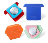 Suitedget 4 Piezas Guia Magnetica Maquina Coser Magnetic Seam Guide Costura Costura Accesorios Accesorios de Costura Ayudas Medidor de Máquina de Coser Multifuncional para Varios Tipos de Máquinas