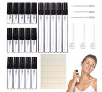 Suitedget B-069-A 20pcs Mini Atomizador Perfume Recargable2ml/3ml/5ml/10ml Atomizador Perfume Vidrio Transparente Frasco Perfume Pulverizador