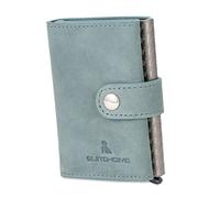 SUITEHOME Porta tarjetas de crédito | Cartera hombre Slim con RFID anticlonación | Cartera portatarjetas de bolsillo | Monedero inteligente blindado, gris luminoso (ral 7035), 10x6x2, Moderno
