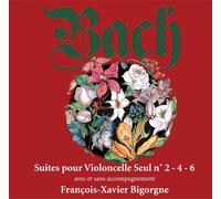 Suites n°2, 4 et 6 pour violoncelle seul avec accompagnement