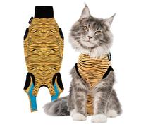 Suitical Traje Recuperador Gato, S, Estampado Tigre
