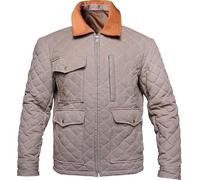 Suiting Style Chaqueta vaquera para hombre, color amarillo, beige, naranja, de algodón, ligera, para hombre, Algodón acolchado (beige marrón), S