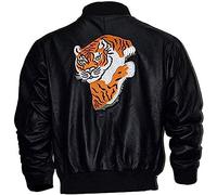 Suiting Style Sylvester Stallone Tiger Rocky II Balboa Bomber - Chaqueta de piel auténtica para hombre, Cuero De Imitación, S