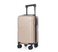 Suitline Clix-Lite - Maleta de Cabina Underseat de 40x20x25 cm, con Ruedas Dobles extraíbles, Bolsa de Viaje Trolley rígido ABS, franquicia de Equipaje de Ryanair, Cabin Bag máx. 20L, Titanio