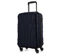 Suitline Maleta Cabina 55 x 35 x 20 cm (34 L) ABS rígida con Cierre TSA 4 Ruedas Dobles asa telescópica Ligera Equipaje de Mano Viaje Negocios, Azul Oscuro