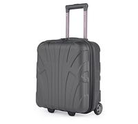 Suitline - Maleta pequeña 45x36x20 cm, Equipaje de Mano para Llevar en Cabina de Avion, Trolley a Bordo para Colocar Debajo del Asiento situado Ligero, 30 litros, Carcasa Dura de ABS, Grafito