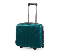 Suitline - Maleta piloto, Equipaje de Mano, Business Trolley, Rígida, TSA, ABS, 2 Ruedas, Turquesa
