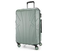 Suitline - Maleta rígida, Equipaje de Viaje, TSA, 66 cm, Aprox. 58 litros, 100% ABS Mate, Menta