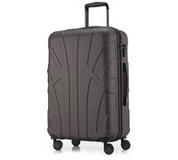 Suitline - Maleta rígida, Equipaje de Viaje, TSA, 66 cm, Aprox. 58 litros, 100% ABS Mate, Titanio