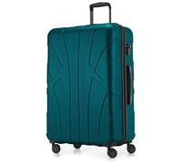 Suitline - Maleta rígida, Equipaje de Viaje, TSA, 76 cm, Aprox. 96 litros, 100% ABS Mate, Aqua Verde