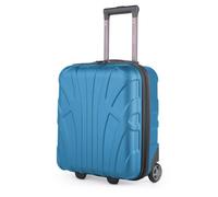 Suitline - Maleta pequeña 45x36x20 cm, Equipaje de Mano para Llevar en Cabina de Avion, Trolley a Bordo para Colocar Debajo del Asiento situado Ligero, 30 litros, Carcasa Dura de ABS, Azul Cian